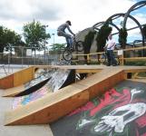 BMX ramps at Wallace Emerson Park (July 1 2007)