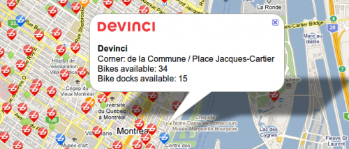 BIXI will put the company name on a station as well as on the station map 