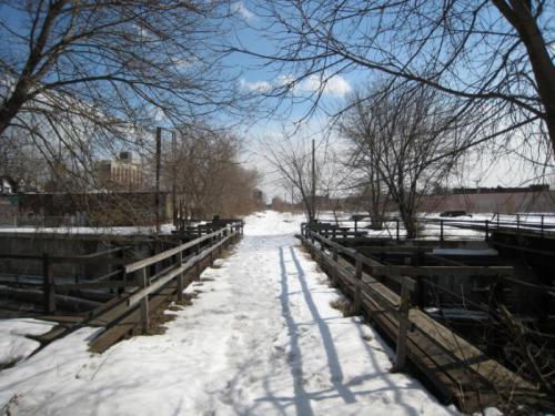 Future Railpath, southbound at Bloor St. 